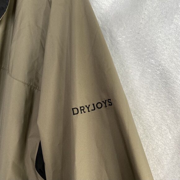 FootJoy Mens Sz XXL Jacket Olive Brown and Black Vented Back Full Zip - Picture 3 of 12